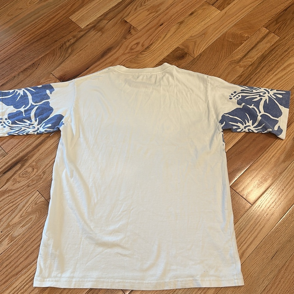 Free People x The Bureau Hibiscus Tee Blue - Picture 9 of 11